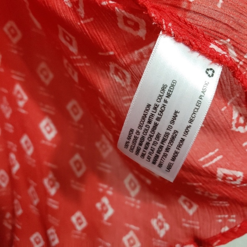Xhilaration Red Ruffle Tank - Picture 3 of 6
